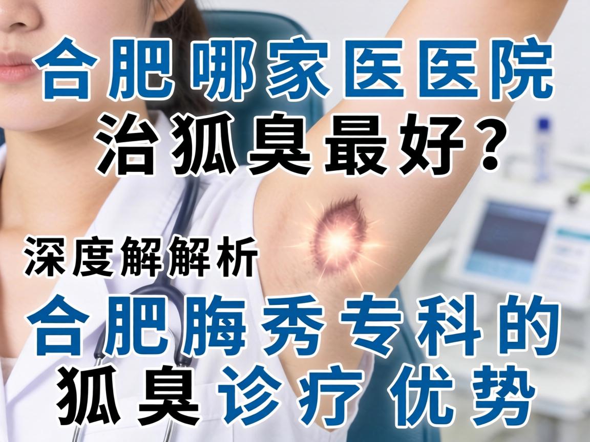 合肥哪家医院治狐臭最好？深度解析合肥腋秀专科的狐臭诊疗优势