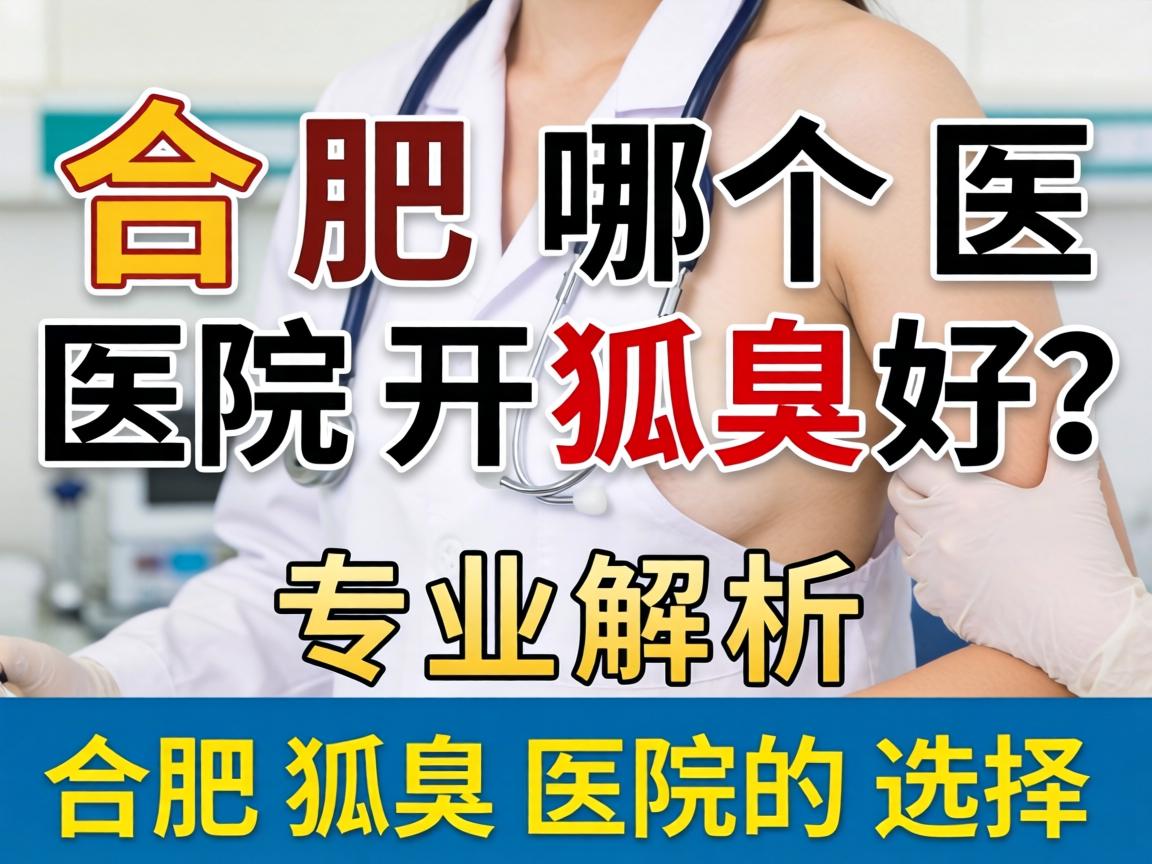 合肥哪个医院开狐臭好？专业解析合肥狐臭医院的选择