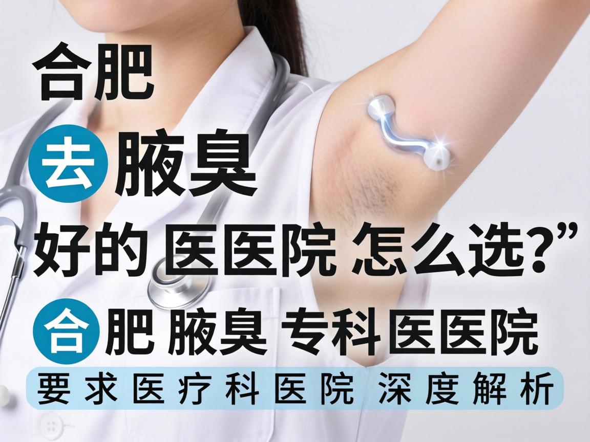 合肥去腋臭好的医院怎么选？合肥腋臭专科医院深度解析