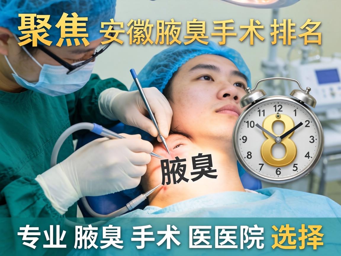 聚焦安徽腋臭手术医院排名，解读专业腋臭手术医院选择