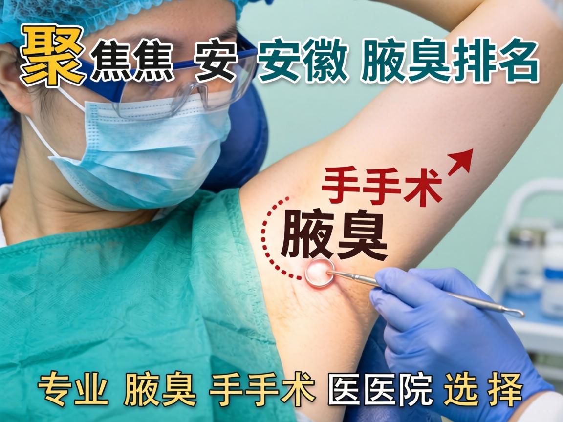 聚焦安徽腋臭手术医院排名，解读专业腋臭手术医院选择
