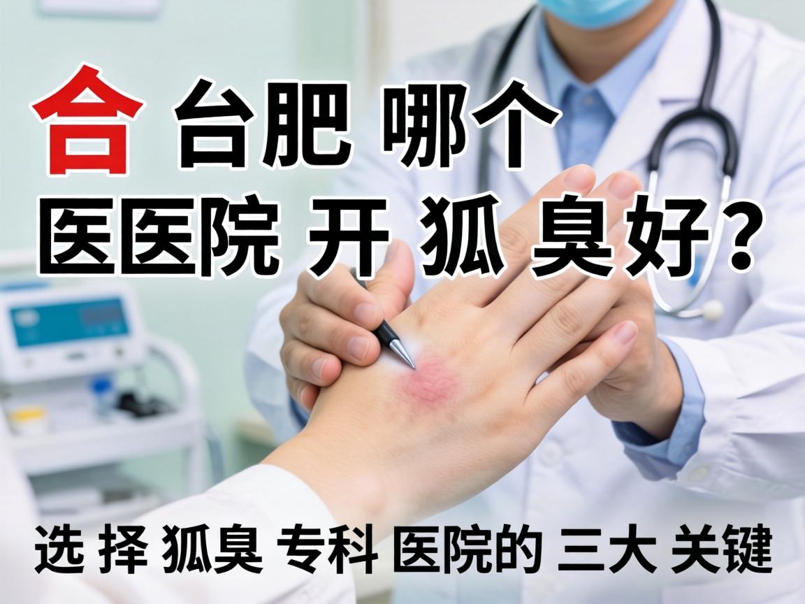 合肥哪个医院开狐臭好？选择狐臭专科医院的三大关键