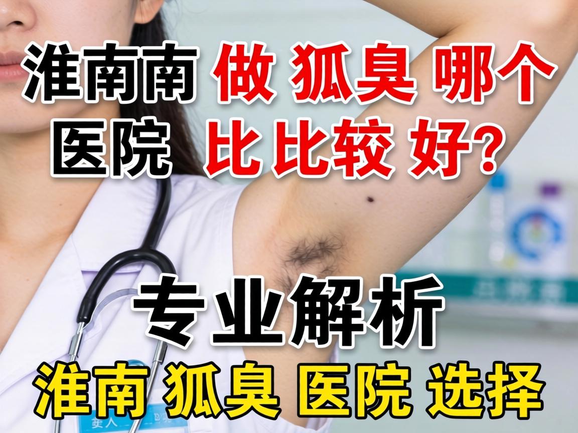 淮南做狐臭哪个医院比较好？专业解析淮南狐臭医院选择