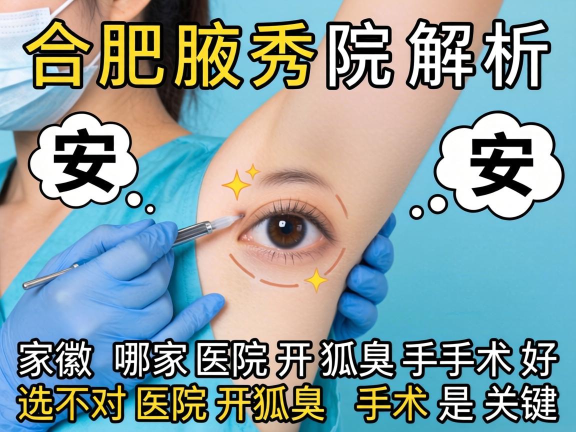 合肥腋秀解析，安徽哪家医院开狐臭手术好，选对医院开狐臭手术是关键
