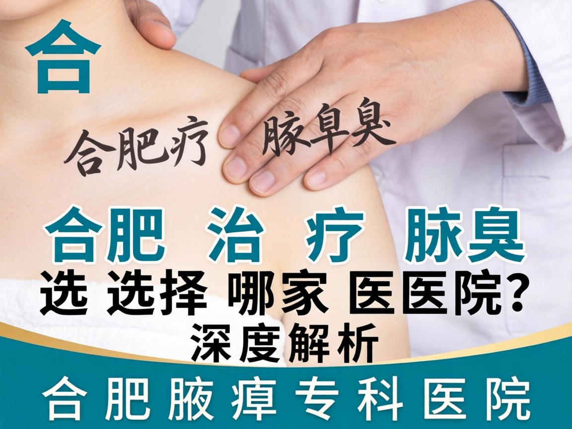 合肥治疗腋臭选择哪家医院？深度解析合肥腋臭专科医院