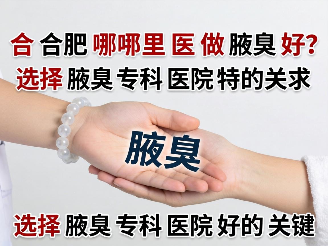 合肥哪里医院做腋臭好？选择腋臭专科医院好的关键