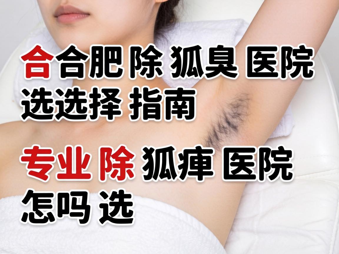 合肥除狐臭医院选择指南，专业除狐臭医院怎么选