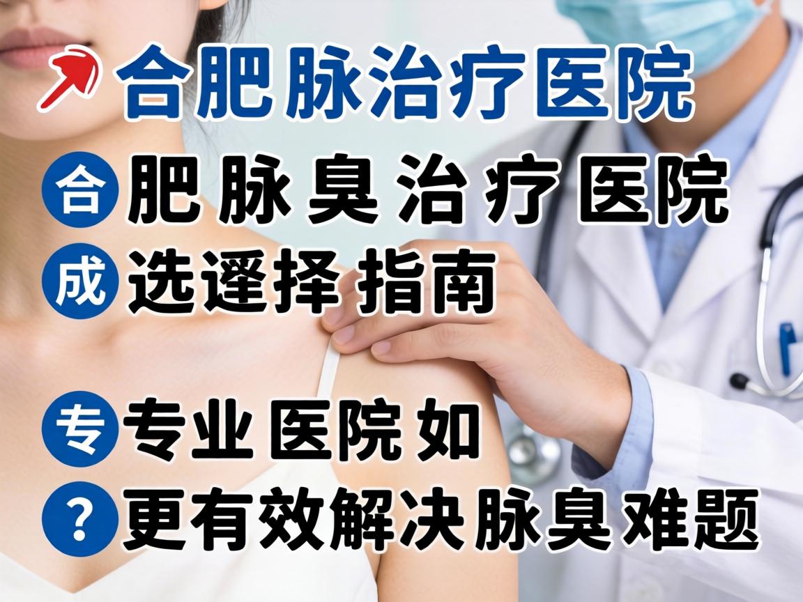 合肥腋臭治疗医院选择指南，专业医院如何更有效解决腋臭难题