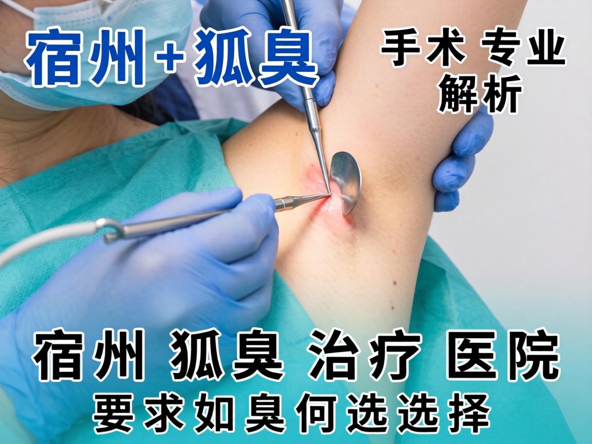 宿州狐臭手术专业解析，宿州狐臭治疗医院如何选择