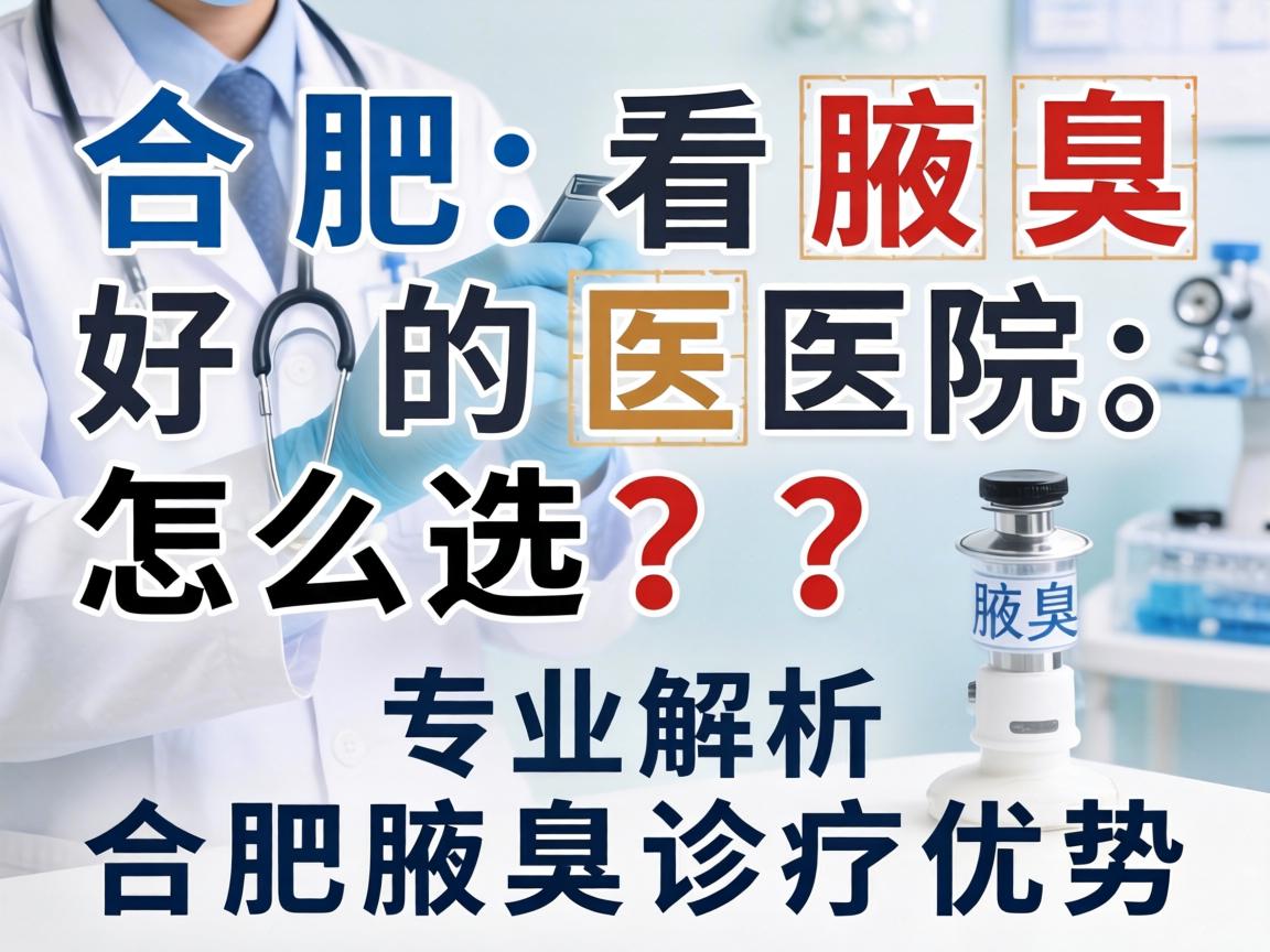 合肥看腋臭好的医院怎么选？专业解析合肥腋臭诊疗优势