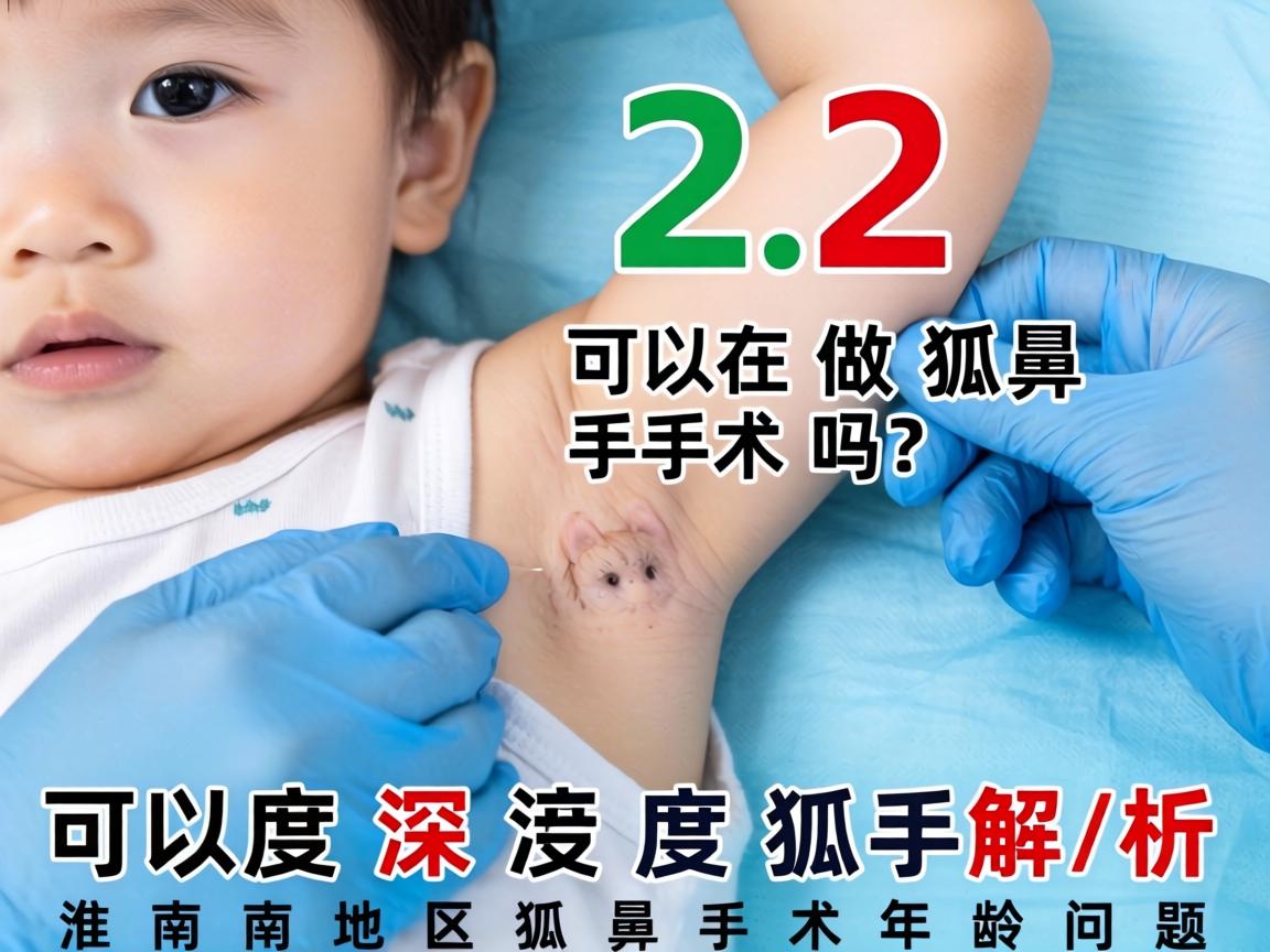 12岁可以做狐臭手术吗？深度解析淮南地区狐臭手术年龄问题