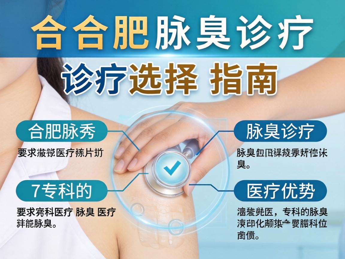 合肥腋臭诊疗选择指南，详解合肥腋秀专科的腋臭医疗优势