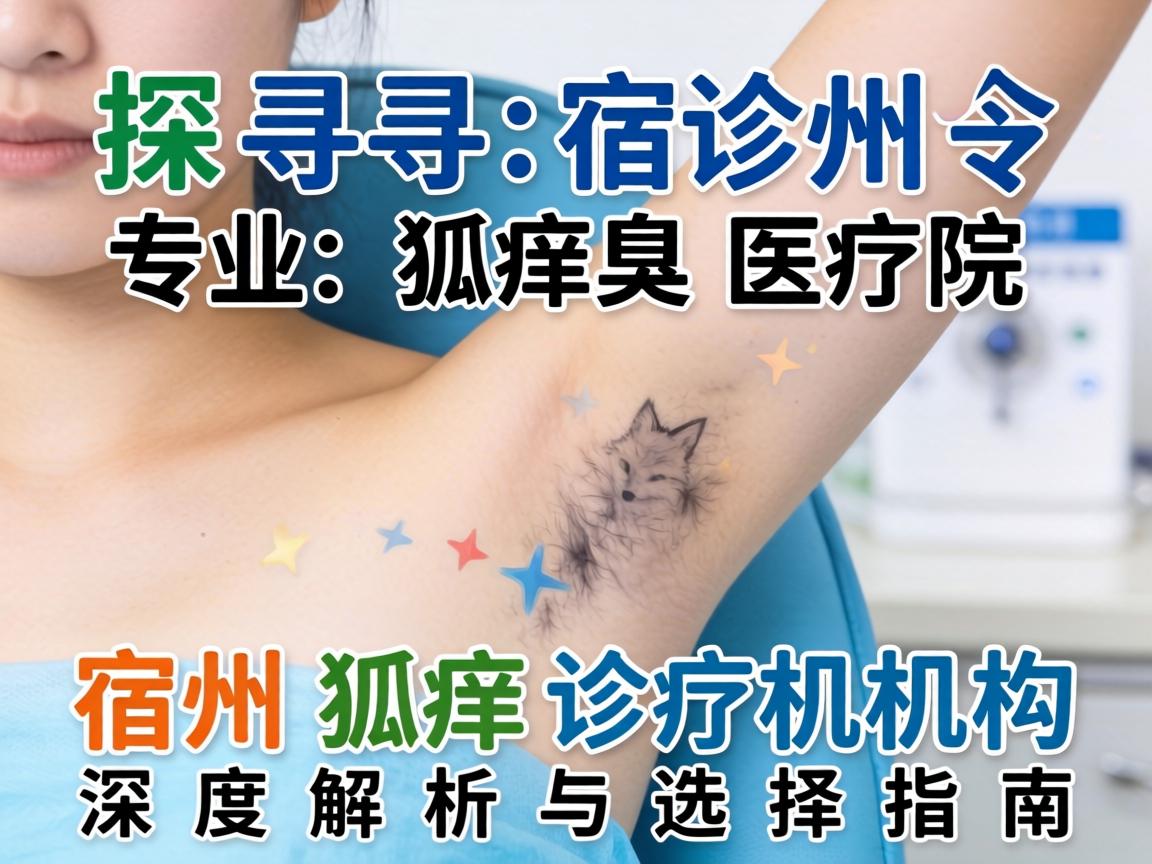 探寻宿州专业狐臭医院，宿州狐臭诊疗机构深度解析与选择指南