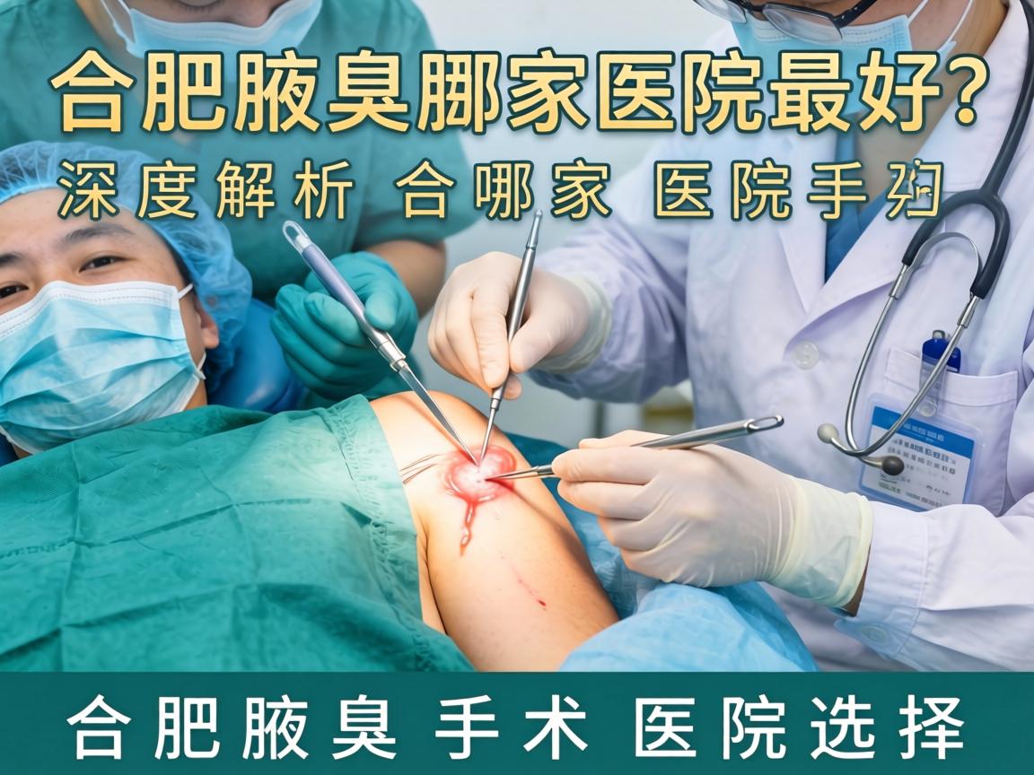 合肥腋臭手术哪家医院最好？深度解析合肥腋臭手术医院选择