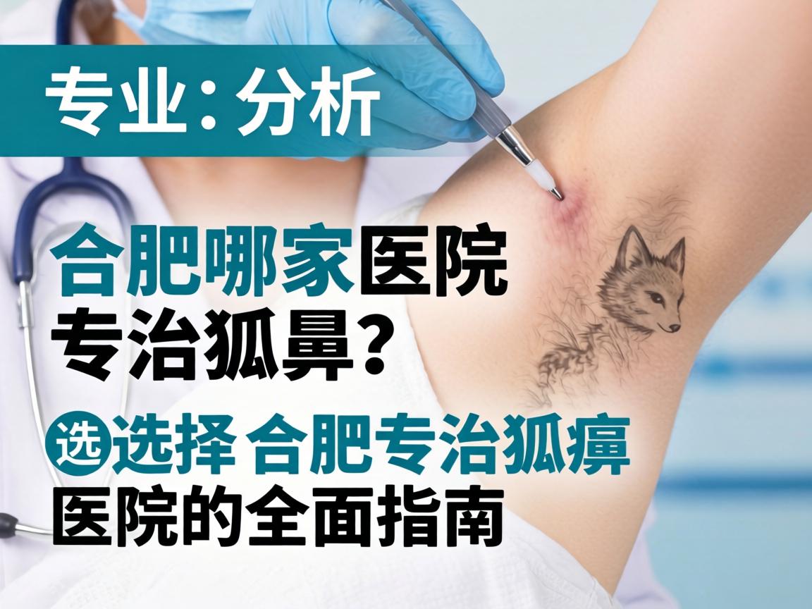 专业解析，合肥哪家医院专治狐臭？选择合肥专治狐臭医院的全面指南