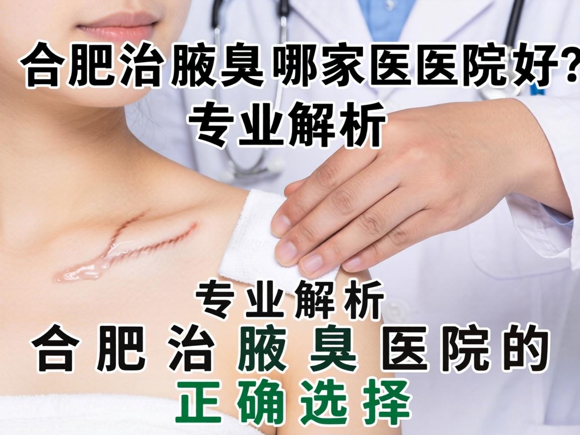 合肥治腋臭哪家医院好？专业解析合肥治腋臭医院的正确选择