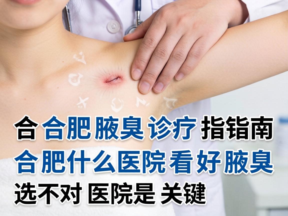 合肥腋臭诊疗指南，在合肥什么医院看好腋臭，选对医院是关键