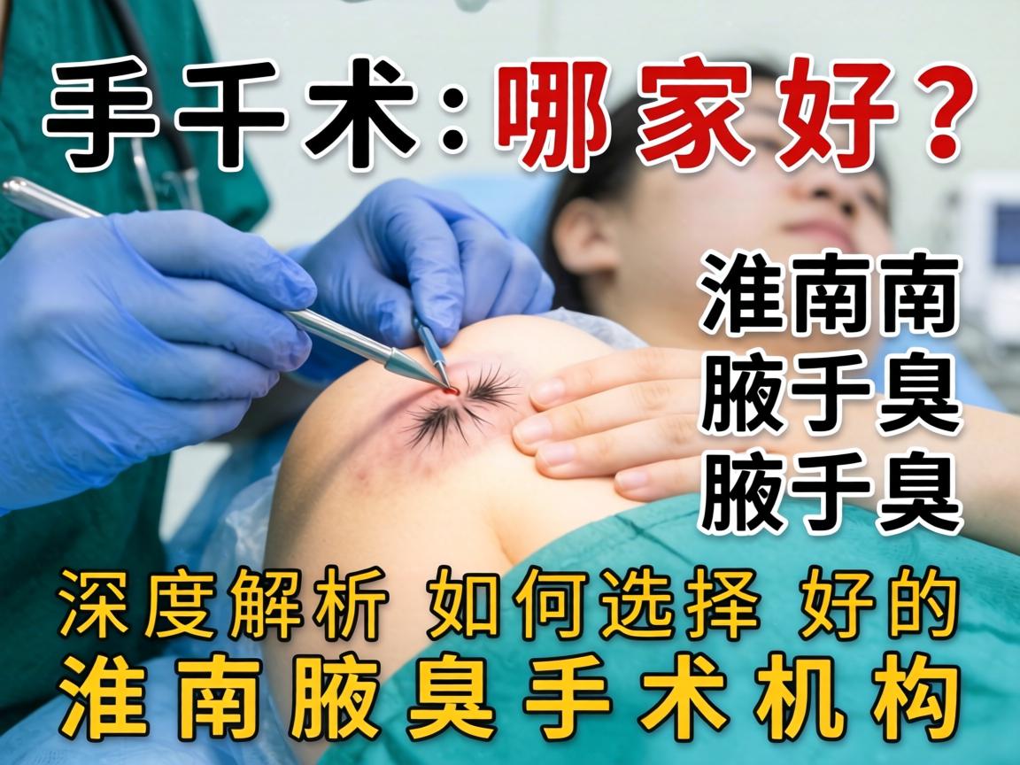 淮南腋臭手术哪家好？深度解析如何选择好的淮南腋臭手术机构