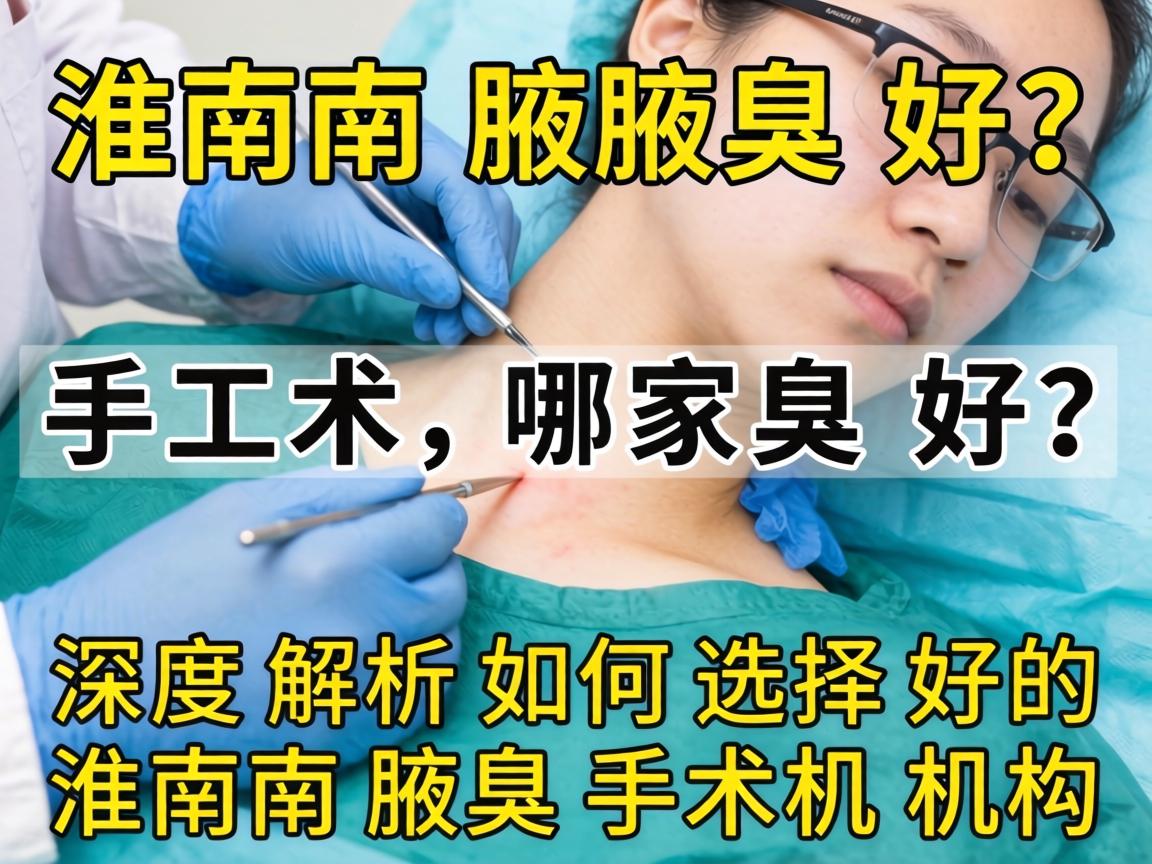 淮南腋臭手术哪家好？深度解析如何选择好的淮南腋臭手术机构