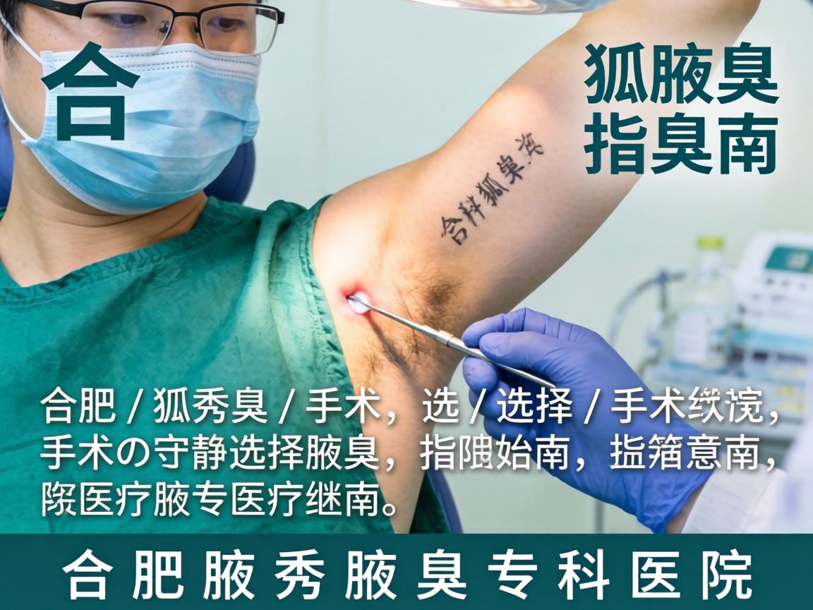 合肥狐臭手术选择指南，详解合肥腋秀腋臭专科医院