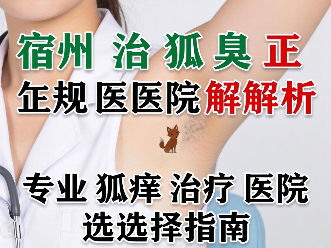 宿州治狐臭正规医院解析，专业狐臭治疗医院的选择指南