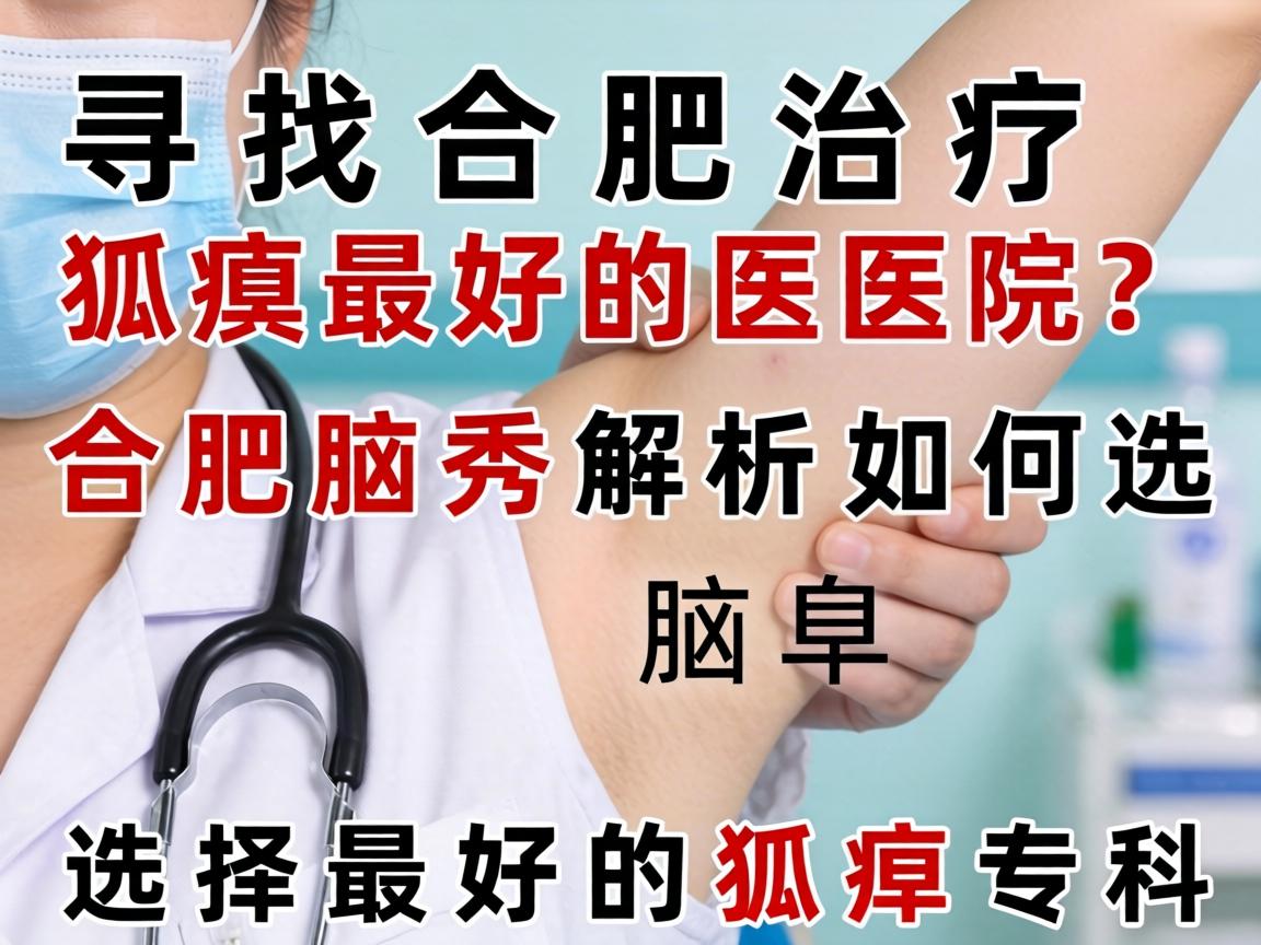 寻找合肥治疗狐臭最好的医院？合肥腋秀解析如何选择最好的狐臭专科