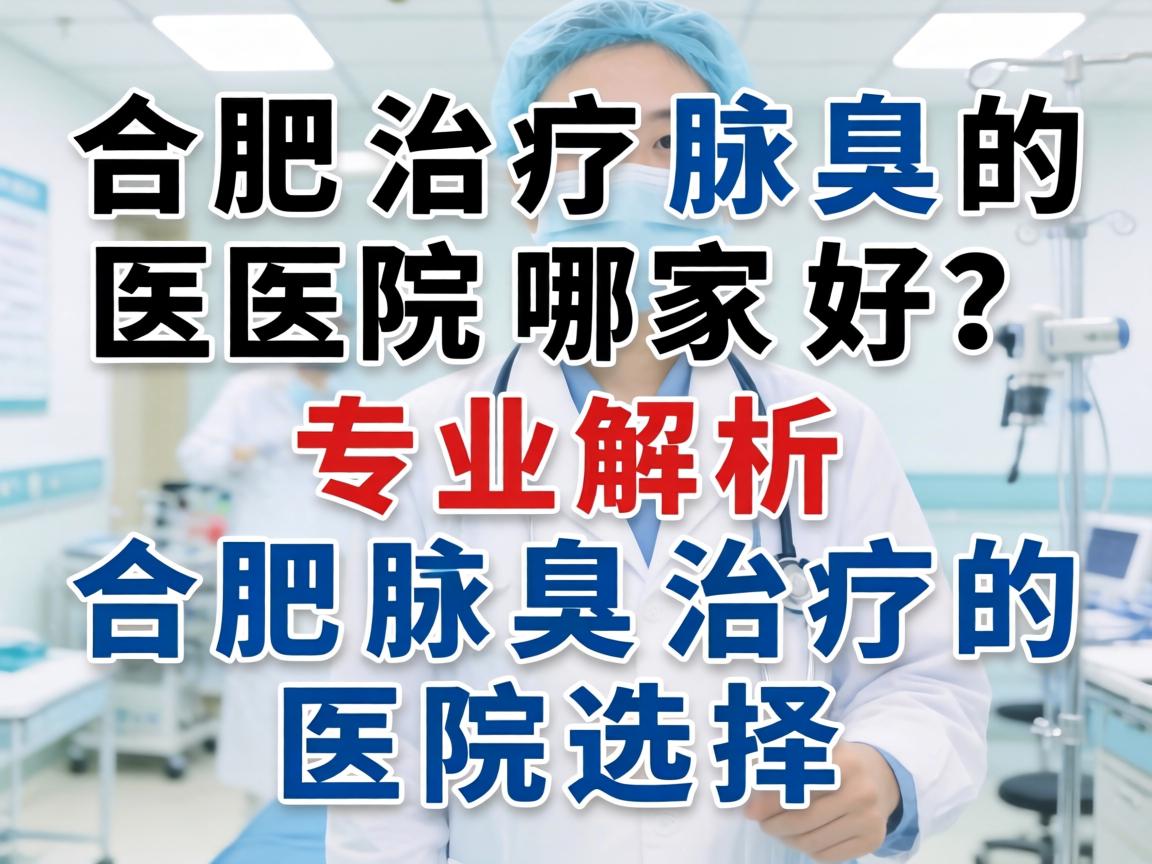 合肥治疗腋臭的医院哪家好？专业解析合肥腋臭治疗的医院选择