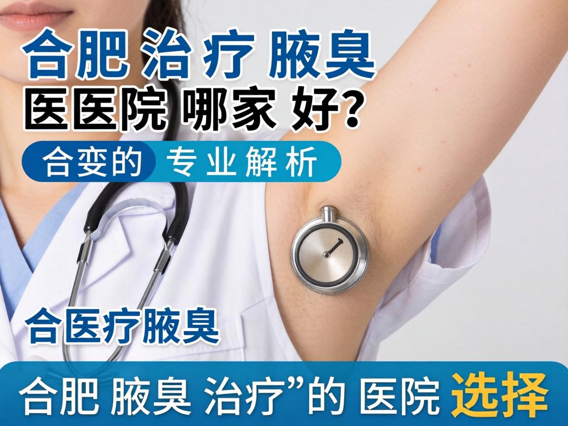 合肥治疗腋臭的医院哪家好？专业解析合肥腋臭治疗的医院选择