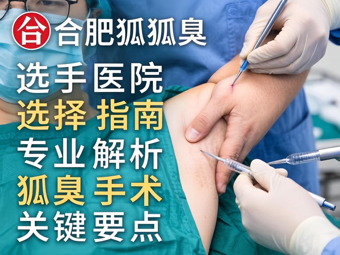 合肥狐臭手术医院选择指南，专业解析狐臭手术的关键要点