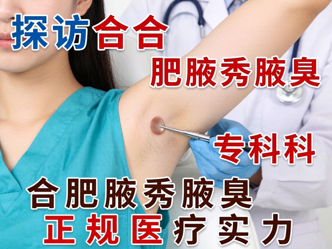 探访合肥腋秀腋臭专科，解析合肥腋秀腋臭正规医疗实力
