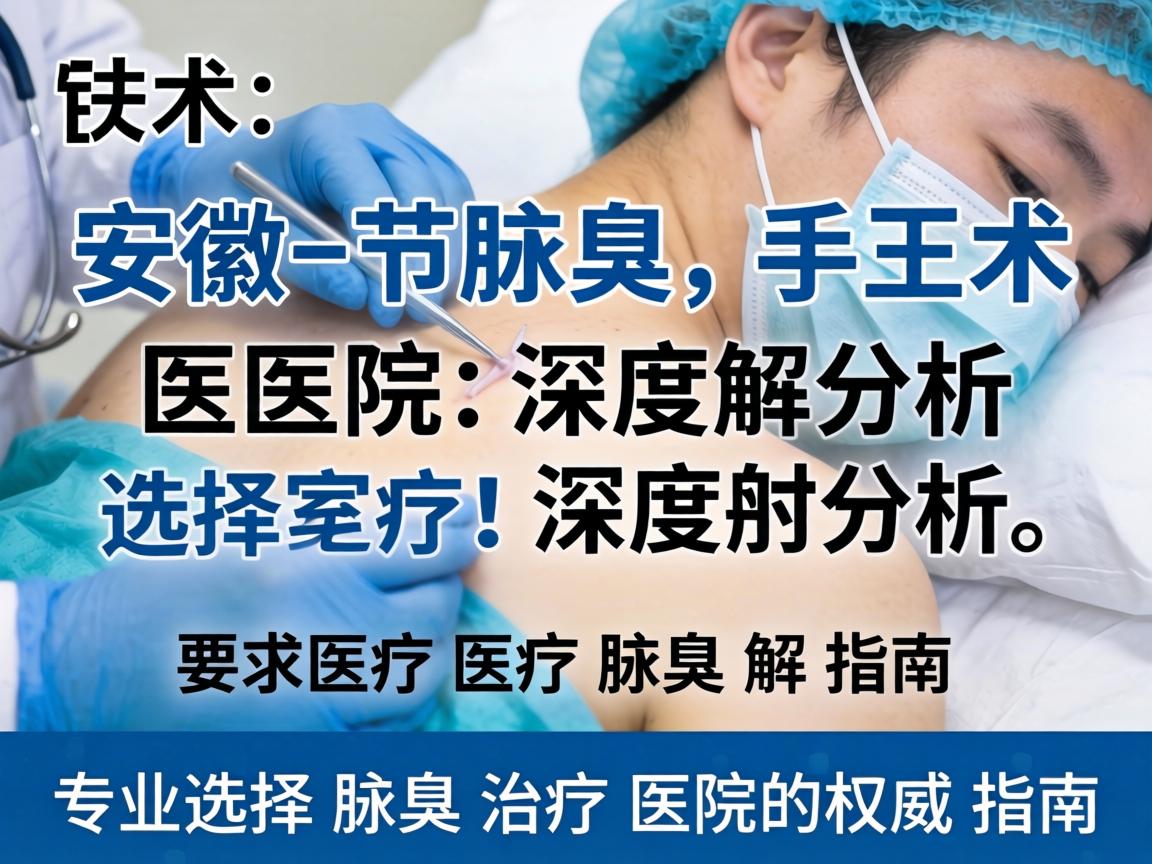 安徽腋臭手术医院深度解析，专业选择腋臭治疗医院的权威指南