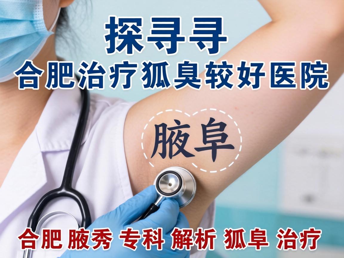 探寻合肥治疗狐臭较好医院，合肥腋秀专科解析狐臭治疗