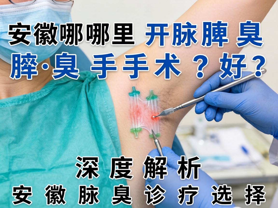 安徽哪里开腋臭手术好？深度解析安徽腋臭诊疗选择