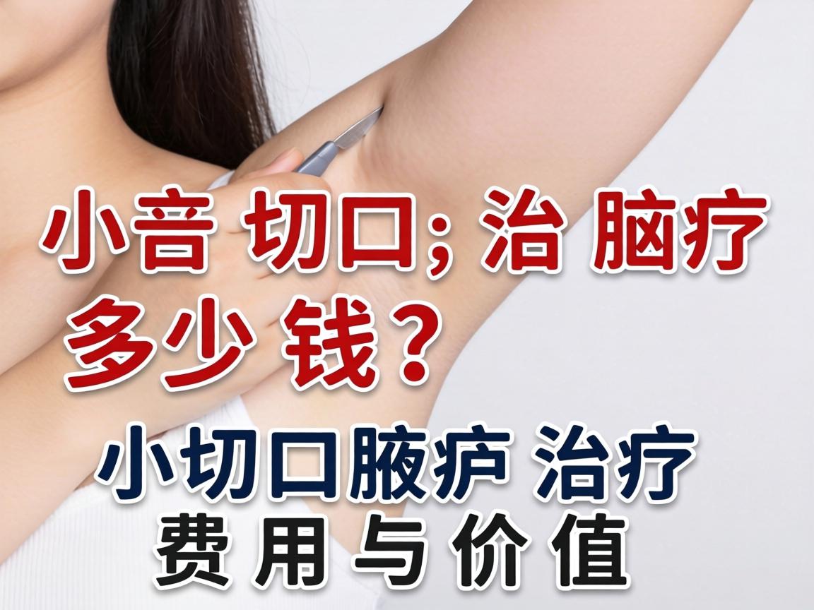 小切口治疗腋臭多少钱？详解小切口腋臭治疗费用与价值
