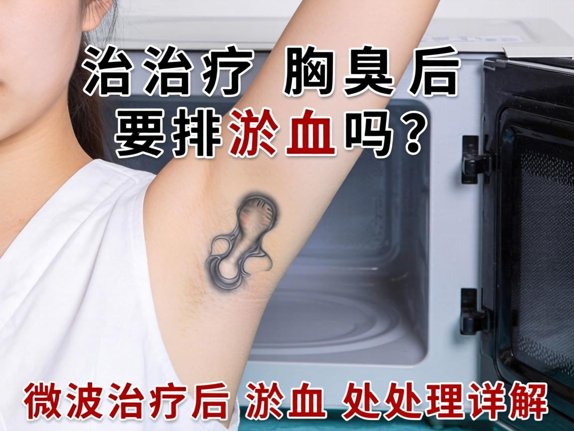 微波治疗腋臭后要排淤血吗？微波治疗后淤血处理详解