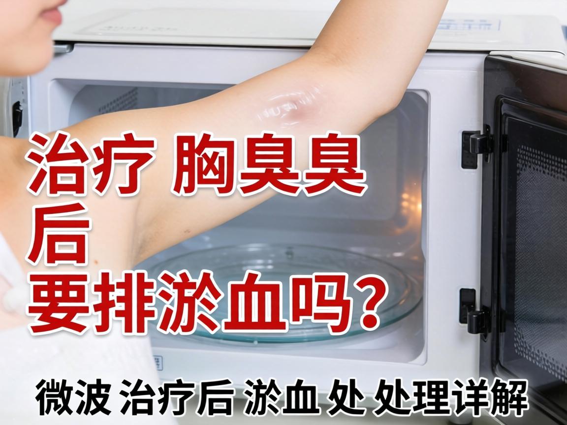 微波治疗腋臭后要排淤血吗？微波治疗后淤血处理详解