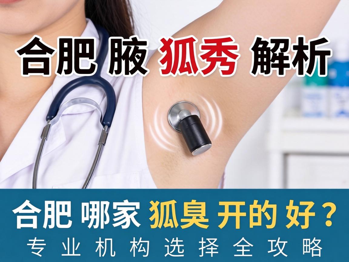 合肥腋秀解析，合肥哪家狐臭开的好？专业机构选择全攻略