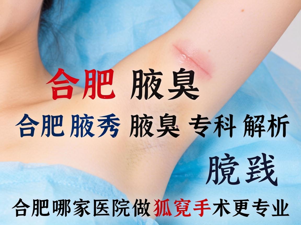 合肥腋秀腋臭专科解析，合肥哪家医院做狐臭手术更专业