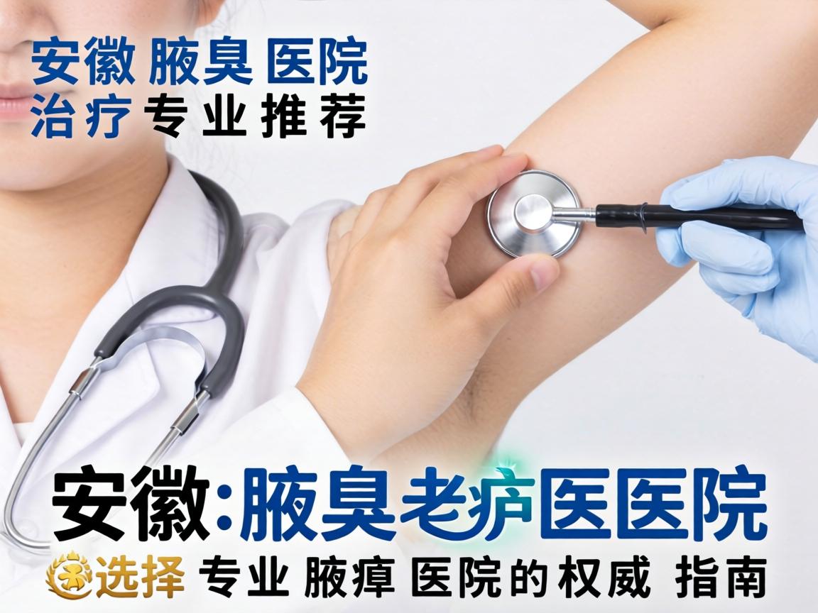 安徽腋臭治疗医院专业推荐，选择专业腋臭医院的权威指南