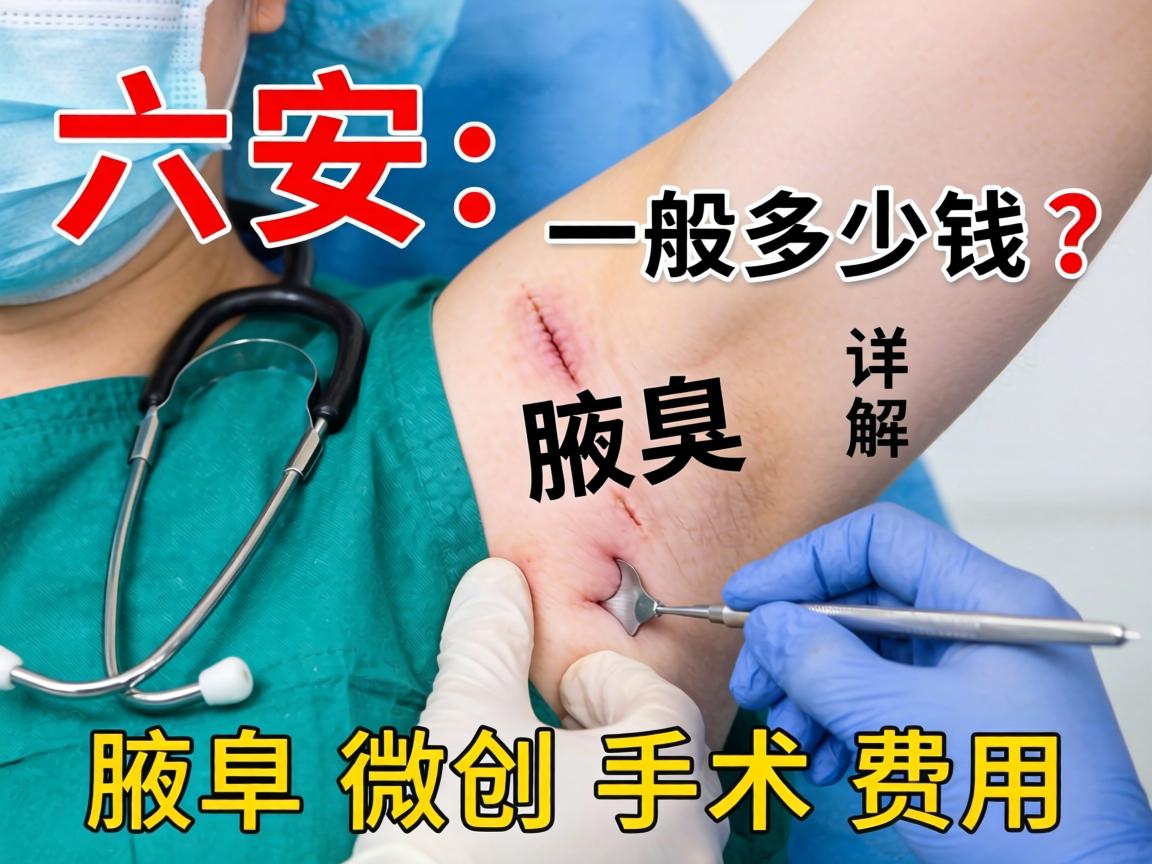 六安腋臭微创手术一般多少钱？详解腋臭微创手术费用