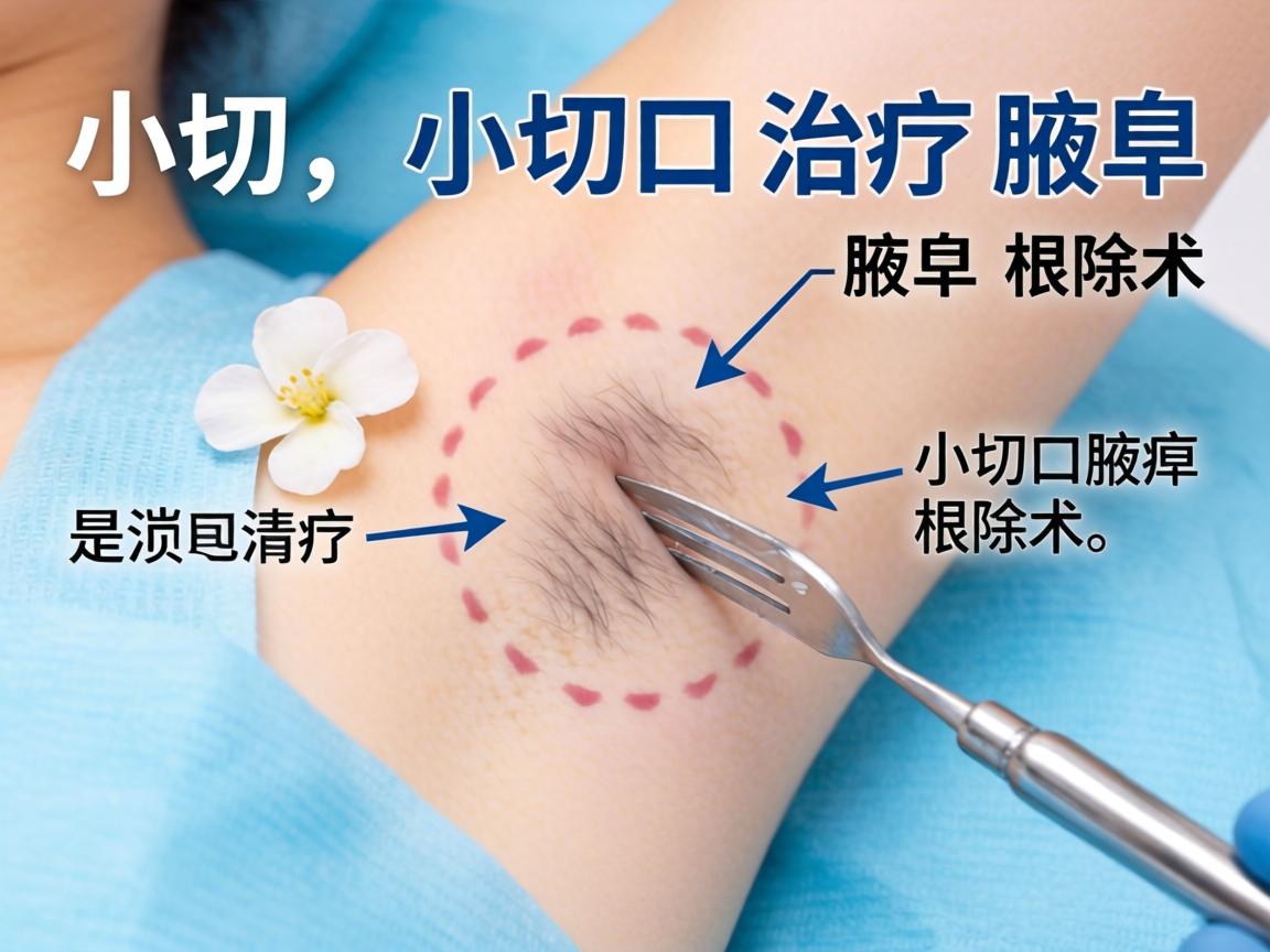 小切口治疗腋臭，详解小切口腋臭根除术