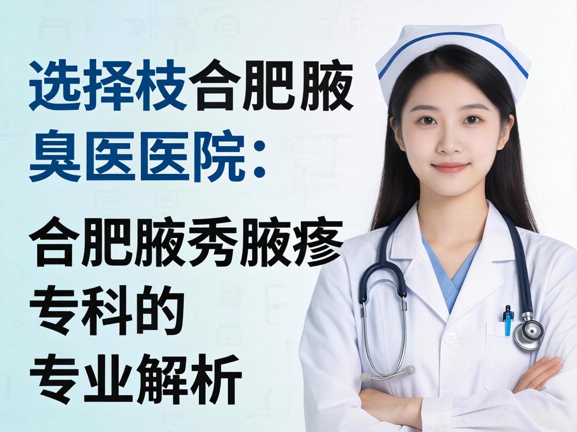 选择合肥腋臭医院，合肥腋秀腋臭专科的专业解析