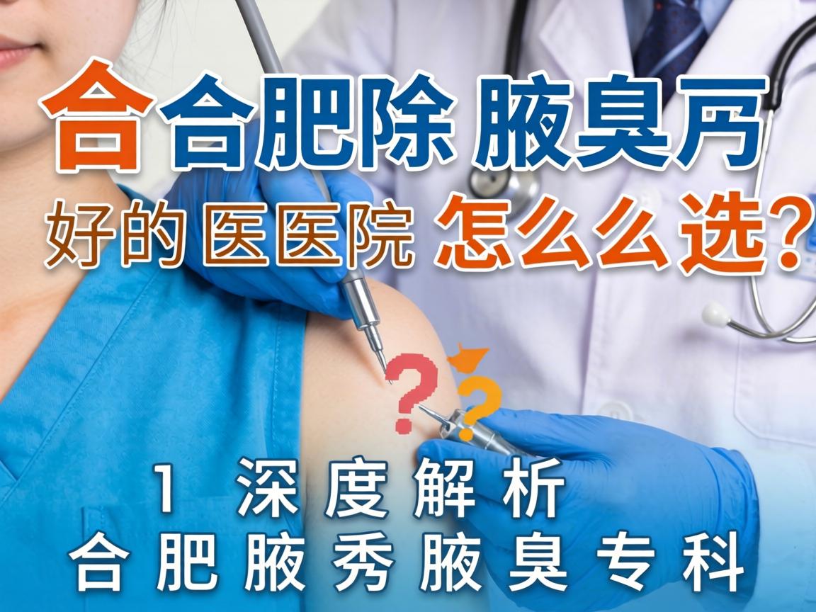 合肥除腋臭好的医院怎么选？深度解析合肥腋秀腋臭专科