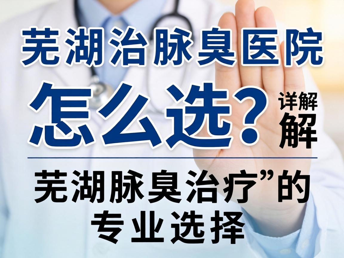 芜湖治腋臭医院怎么选？详解芜湖腋臭治疗的专业选择