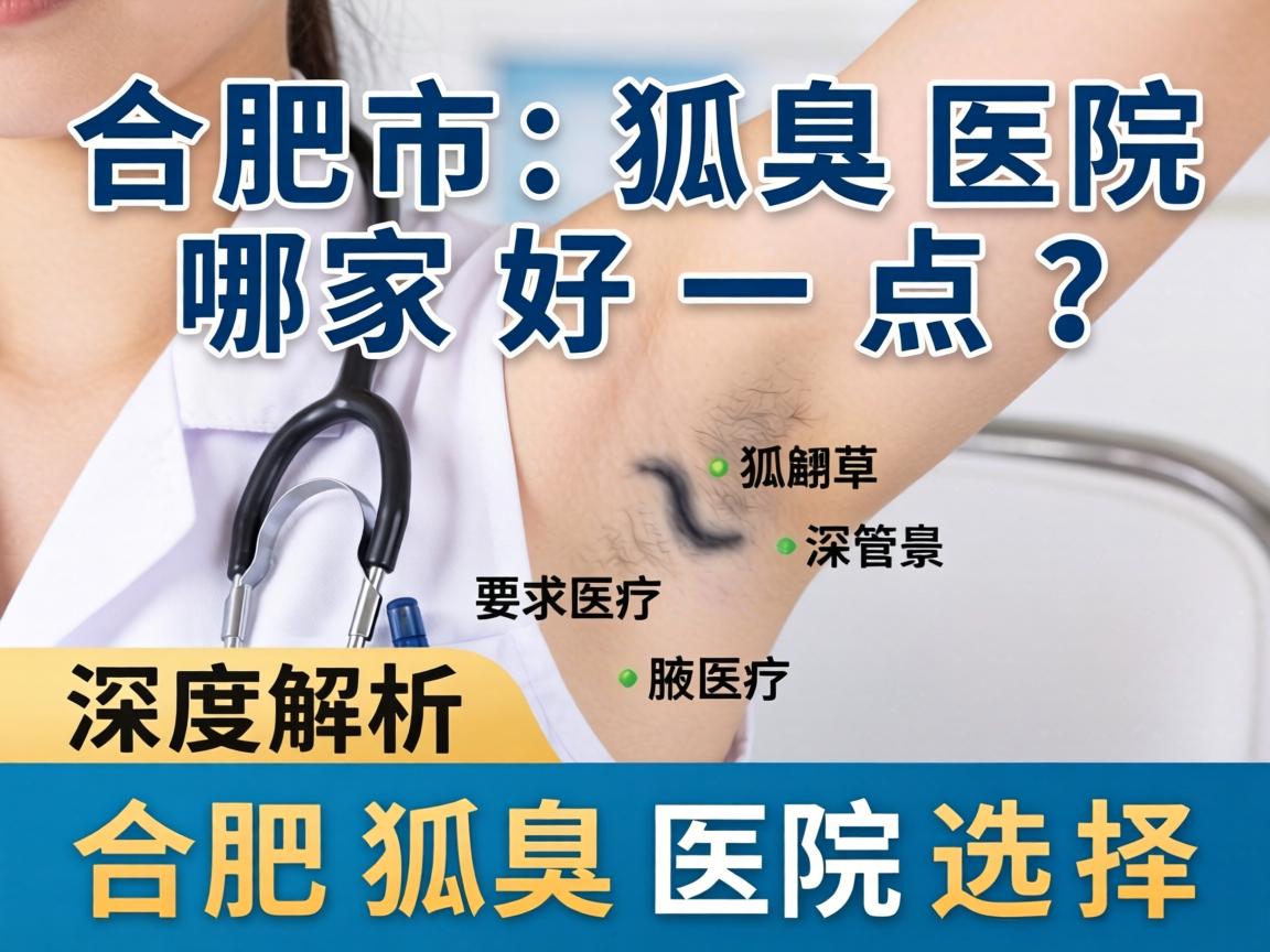 合肥市狐臭医院哪家好一点？深度解析合肥狐臭医院选择