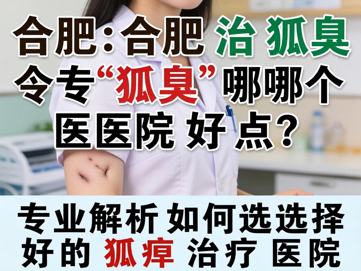 合肥治狐臭哪个医院好点？专业解析如何选择好的狐臭治疗医院