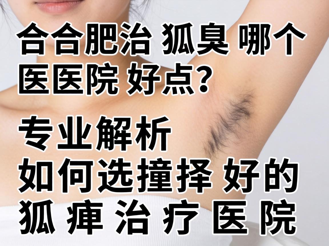 合肥治狐臭哪个医院好点？专业解析如何选择好的狐臭治疗医院