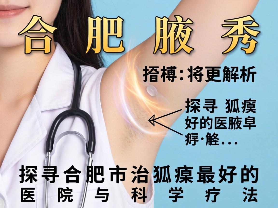 合肥腋秀解析，探寻合肥市治狐臭最好的医院与科学疗法