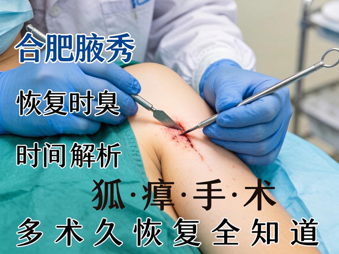 合肥腋秀腋臭手术恢复时间解析，狐臭手术多久恢复全知道
