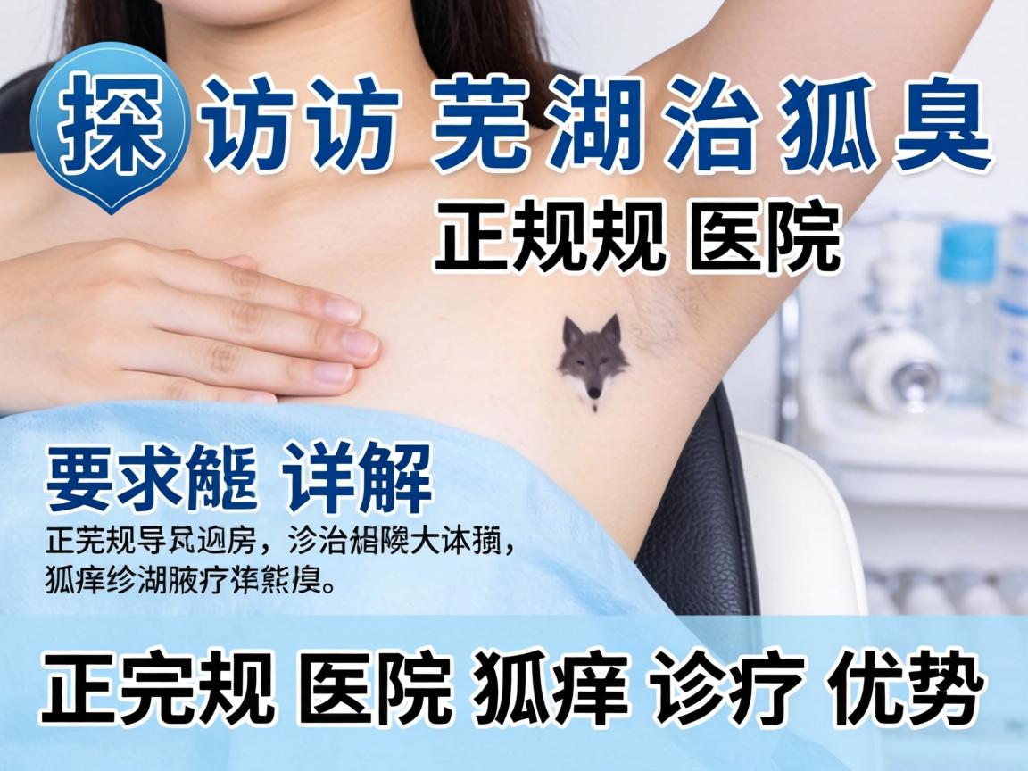 探访芜湖治狐臭正规医院，详解正规医院狐臭诊疗优势